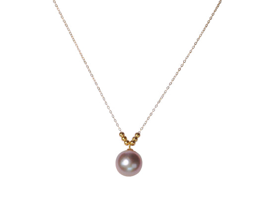 Freshwater Edison Purple pearl Necklace