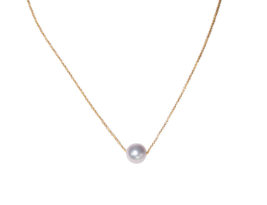 Japanese Akoya Pearl Floating Style Necklace