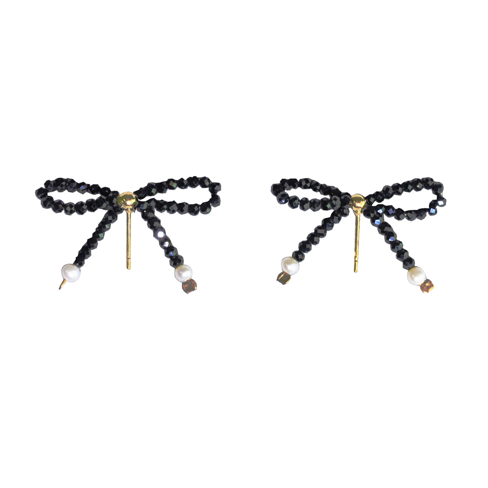 Black Beads Earring