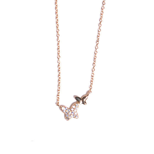 Double butterfly necklace