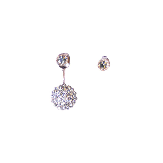 Big snow flake earrings with stud