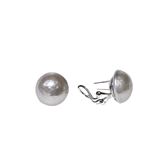 Synthetic Pearl Earclip