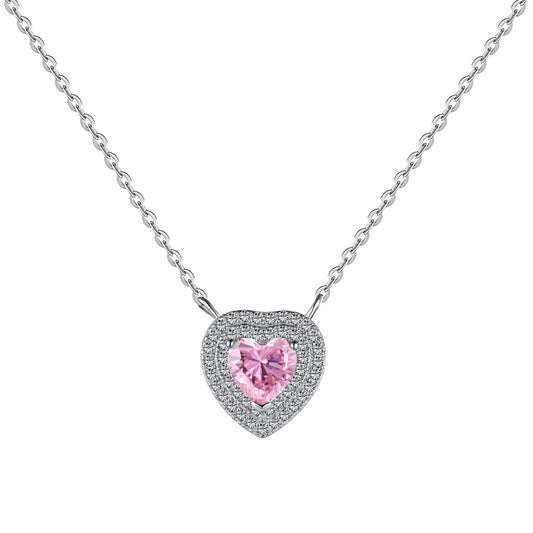 Heart shape circonia stone Necklace