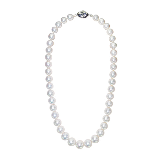 Graduated Australian white pearl necklace