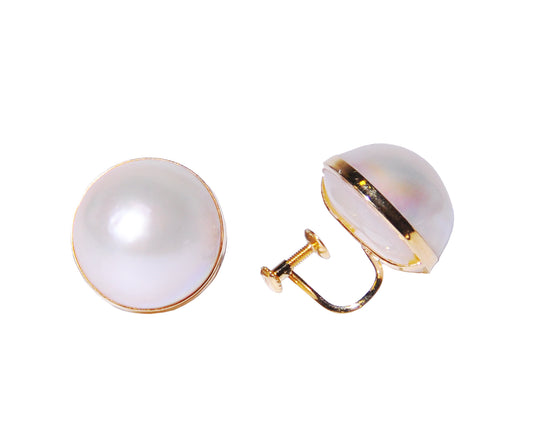 Southsea Mabe Pearl earrings