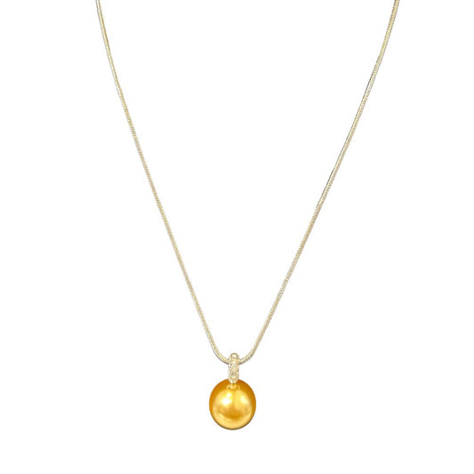 Athentic Gold pearl Necklace