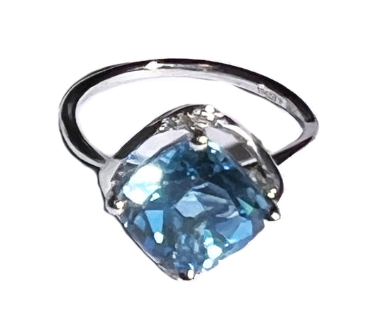 Blue topez ring