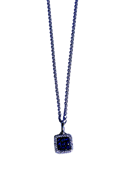 Blue sapphire necklace